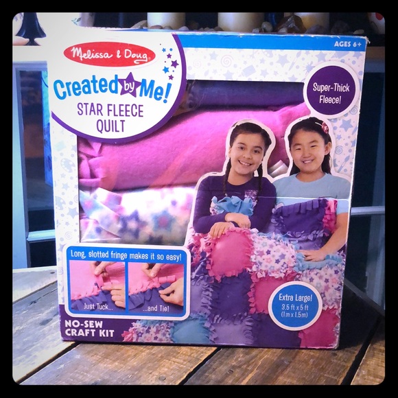 Melissa & Doug Other - Melissa & Doug Star Fleece Quilt Craft project